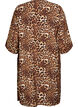 Kimono z wiskozy z rekawami 3/4, Brązowy, Packshot image number 1