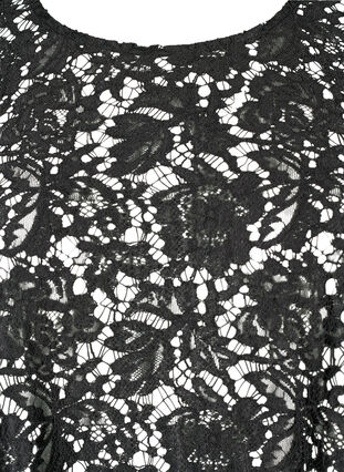 Flash - Koronkowa bluzka z dlugim rekawem, Black, Packshot image number 2