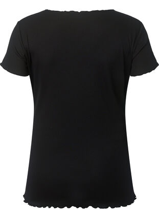 Koszulka ciazowa w prazki, Black, Packshot image number 1