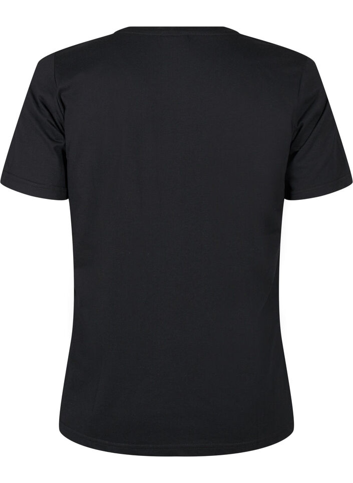 FLASH &ndash; koszulka z motywem, Black Flower Heart , Packshot image number 1