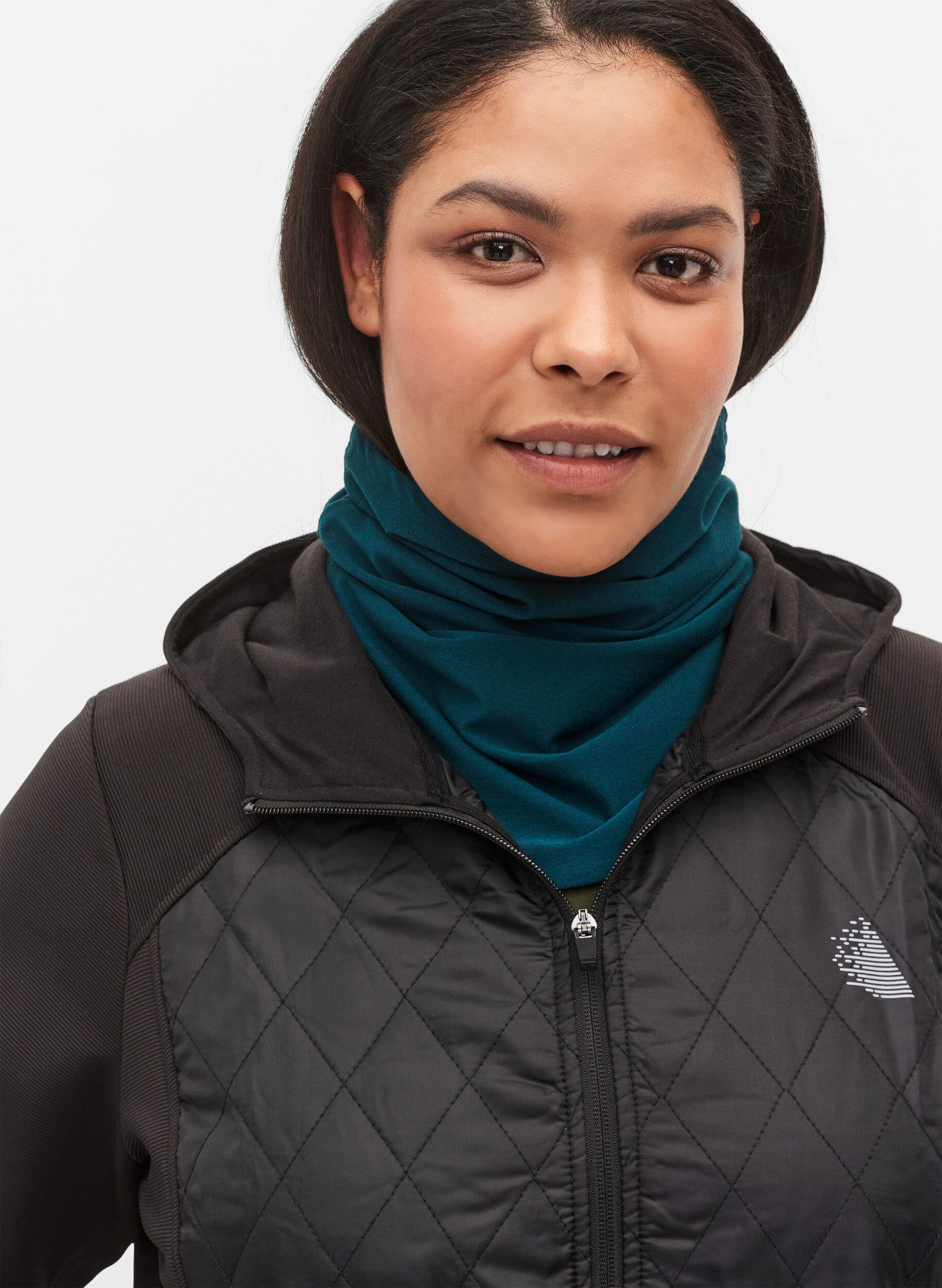 Zizzi Neck warmer, Deep Teal, Model image number 0
