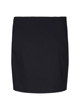 Krótka spódnica z rozcieciem, Black, Packshot image number 1