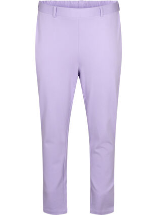 Spodnie nad kostke z kieszeniami, Purple Rose, Packshot image number 0