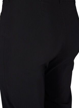 Klasyczne spodnie z mieszanki wiskozy, Black, Packshot image number 3