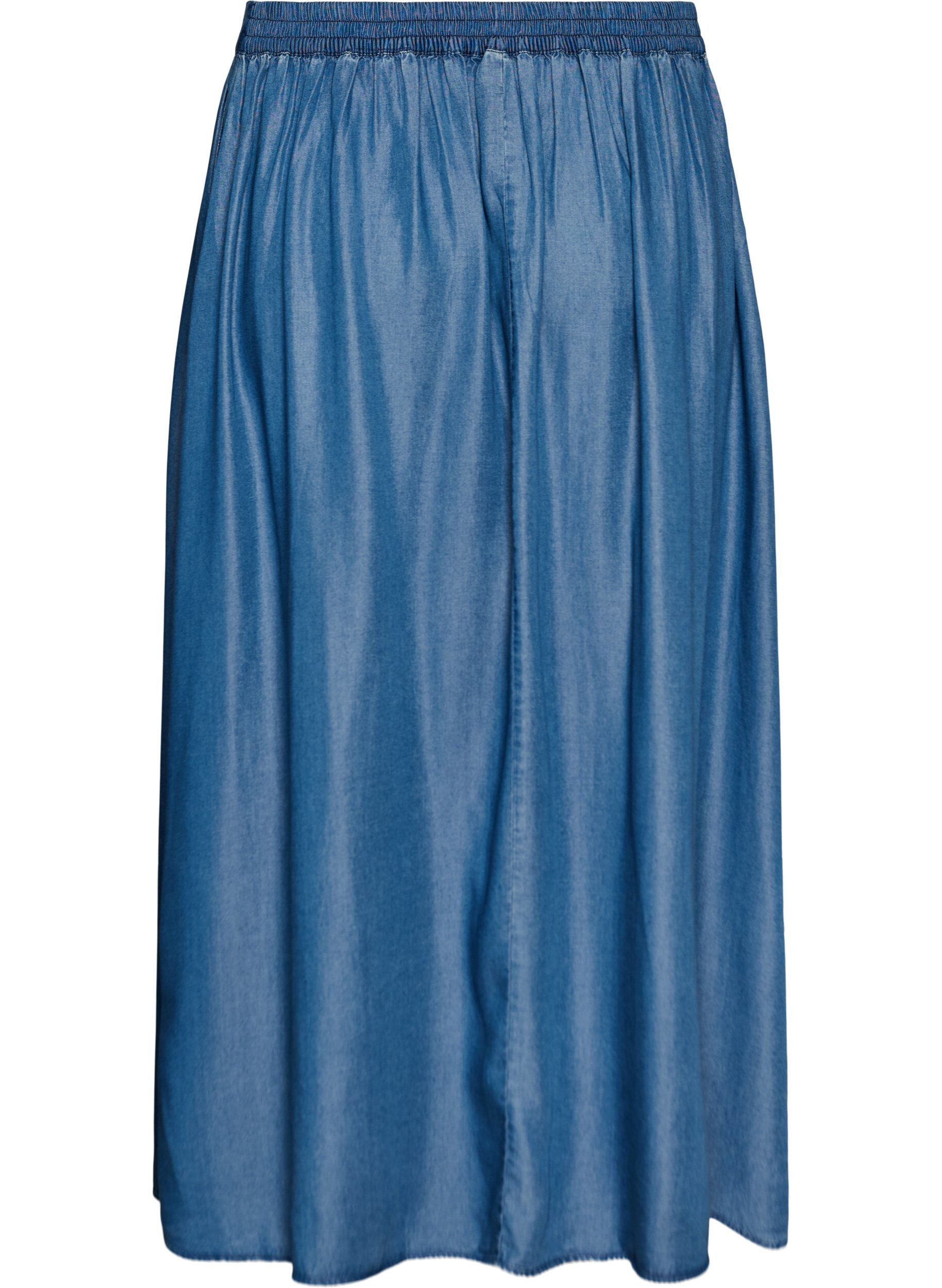 ZizziDluga sp&oacute;dnica w stylu dzinsowym wykonana z liocelu TENCEL&trade;, Niebieskie, Packshot image number 1