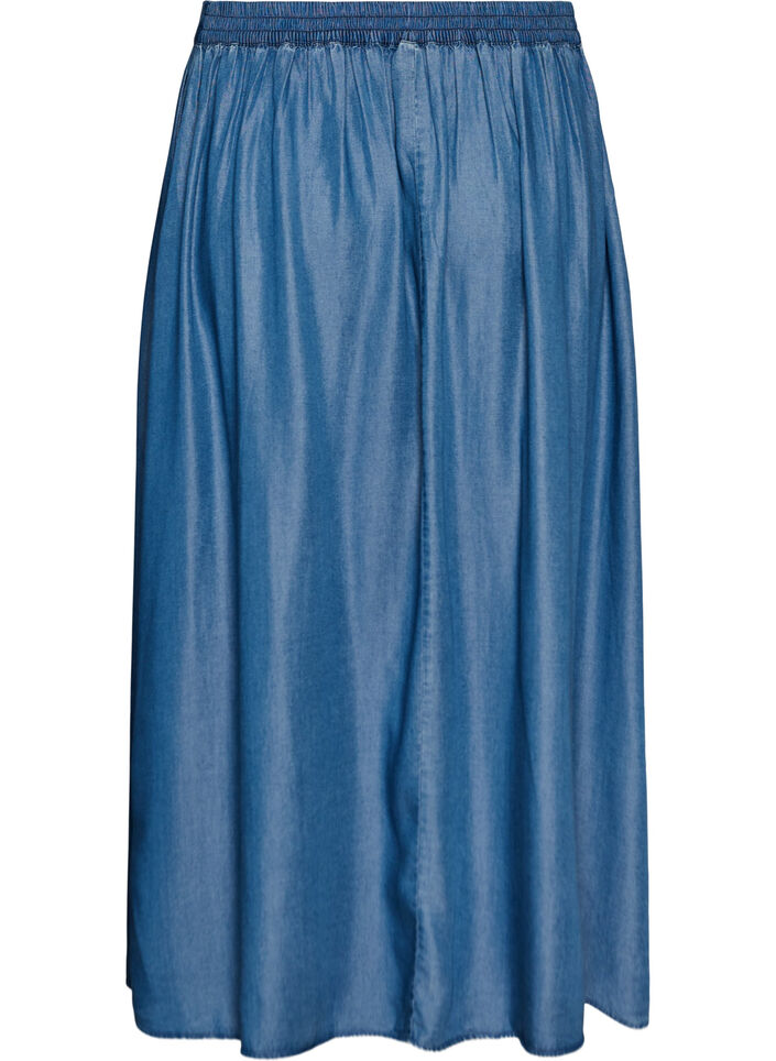 Dluga sp&oacute;dnica w stylu dzinsowym wykonana z liocelu TENCEL&trade;, Niebieskie, Packshot image number 1