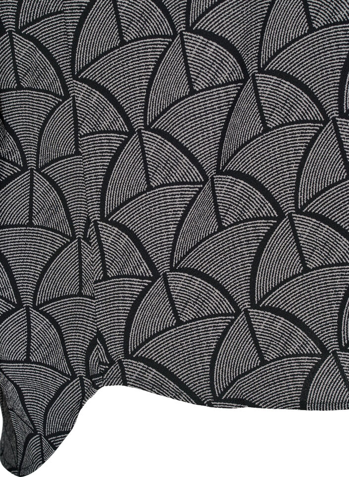 Bluzka z krótkim rekawem i nadrukiem, Black Grey Graphic , Packshot image number 3