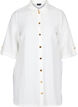 Long shirt with 3/4 sleeves, Bright White, Packshot image number 0
