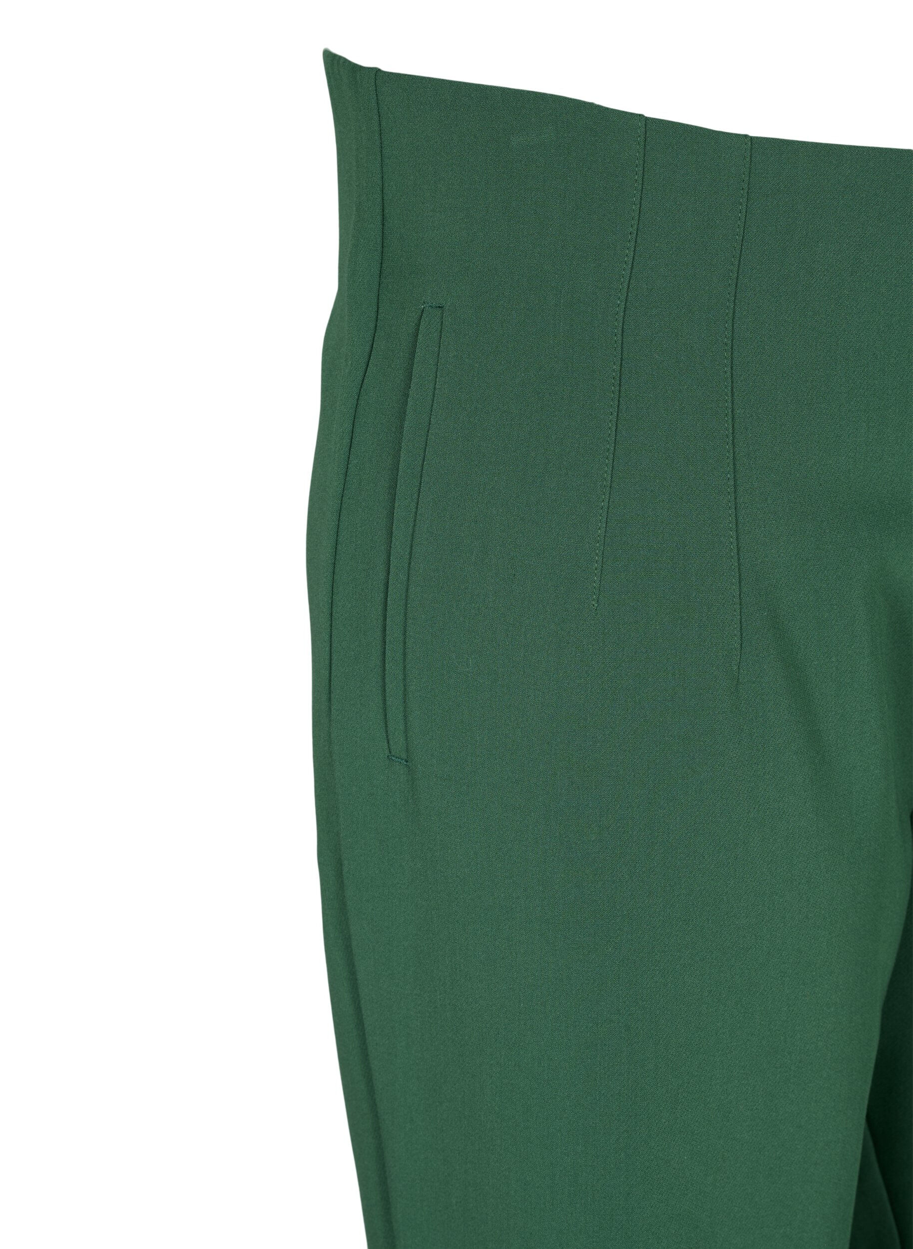 Zizzi Classic high-waisted trousers, Formal Garden, Packshot image number 2