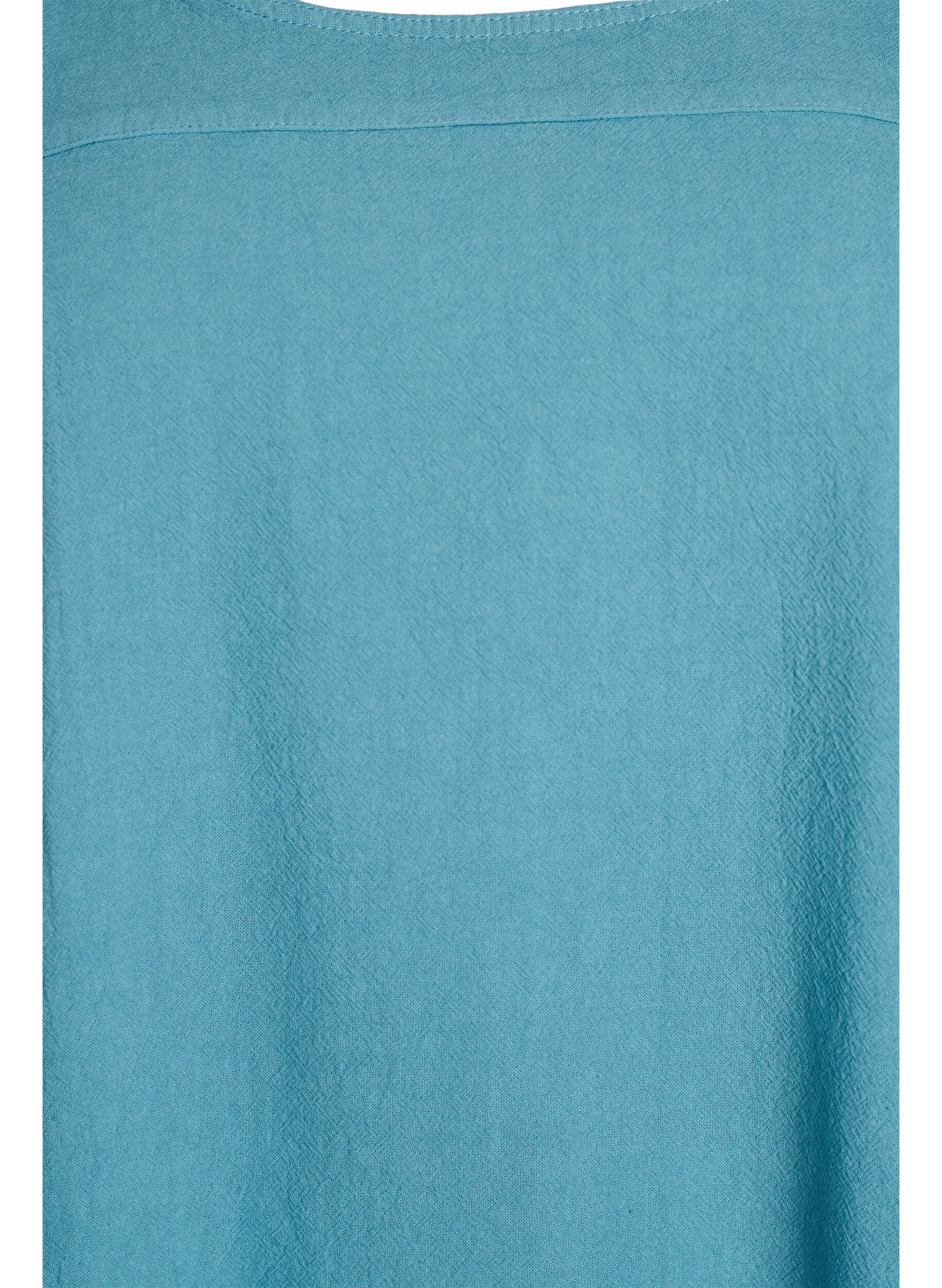 Zizzi Bawelniana sukienka z kr&oacute;tkim rekawem, Niebieskie, Packshot image number 2