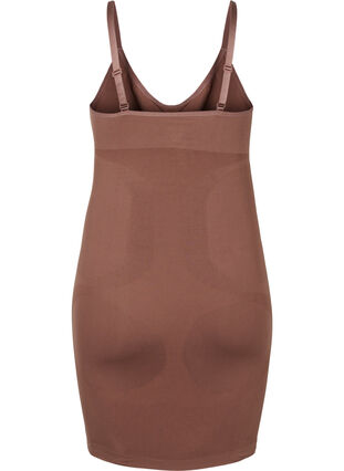 Sukienka modelujaca z cienkimi ramiaczkami, Clove, Packshot image number 1