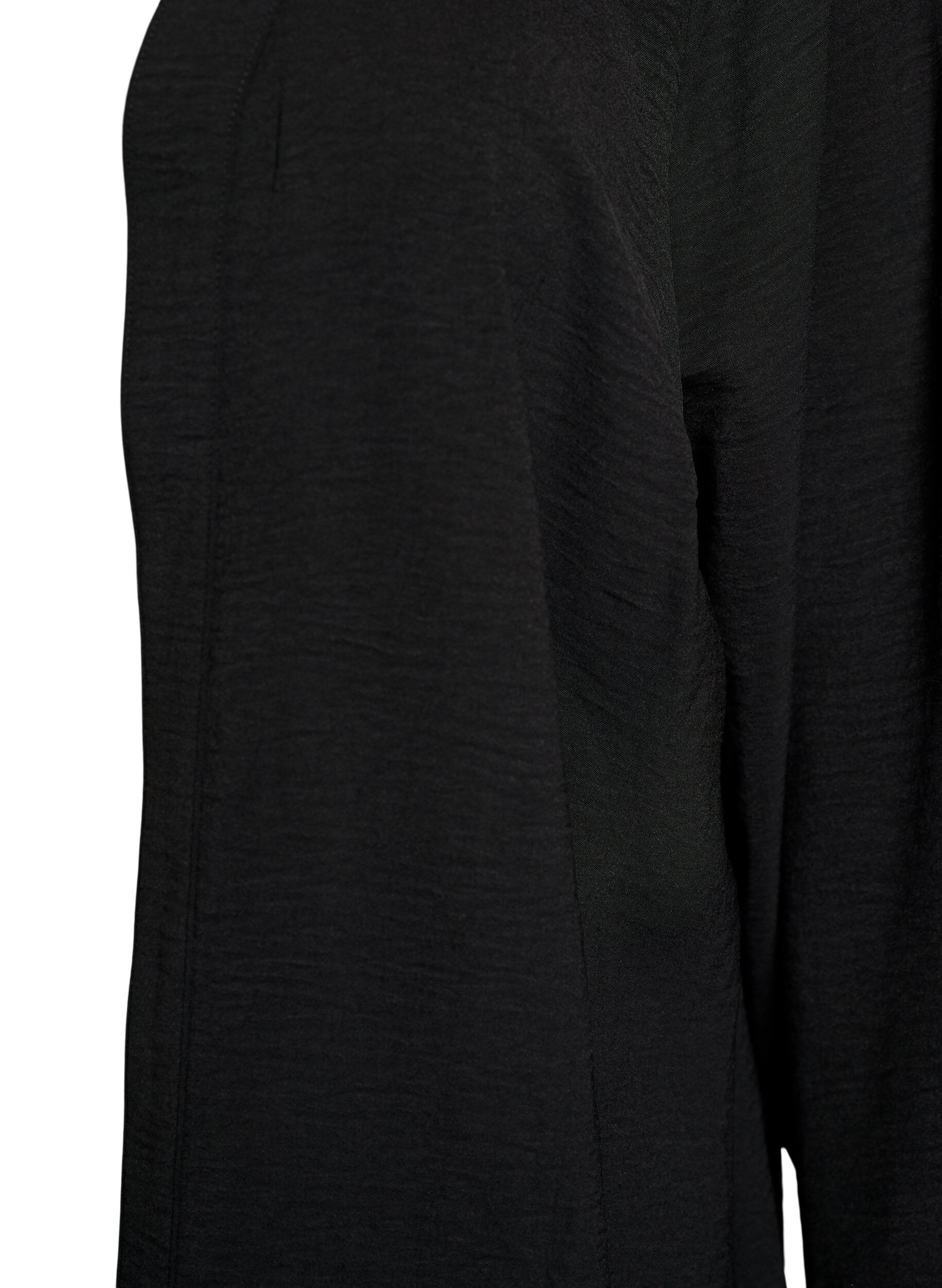 Zizzi Kimono z rekawami 7/8, Czarne, Packshot image number 2