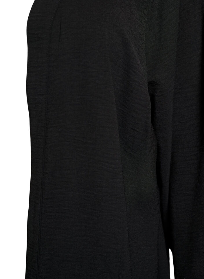 Kimono z rekawami 7/8, Czarne, Packshot image number 2