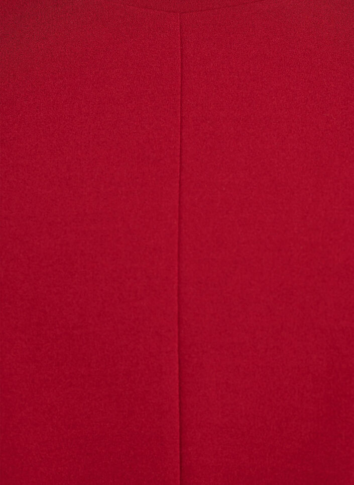 Bluzka z krótkim rekawem i klinami modelujacymi sylwetke, Czerwony, Packshot image number 2