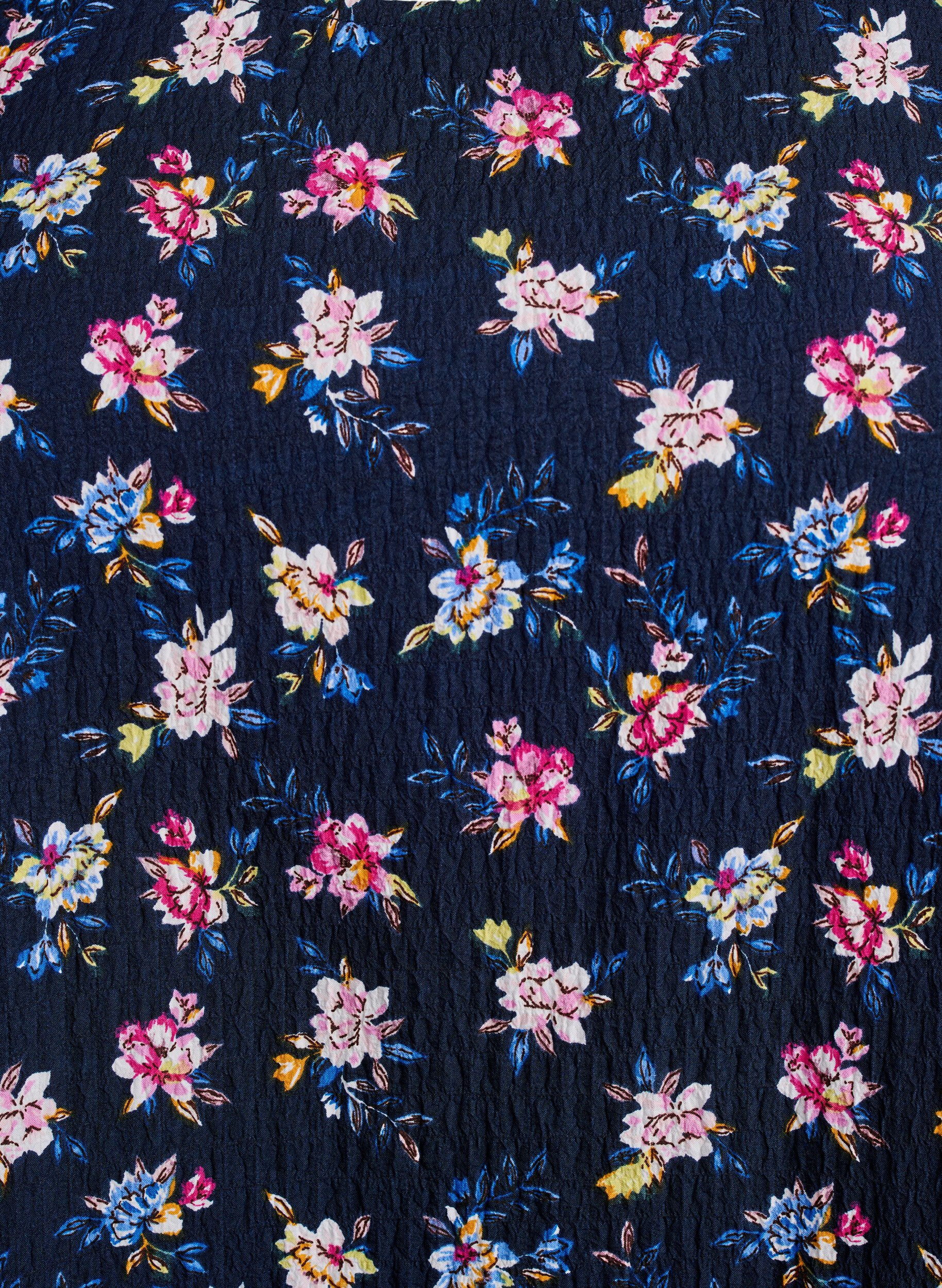 Zizzi FLASH &ndash; bluzka z kr&oacute;tkim rekawem z faktura, Niebieskie, Packshot image number 2