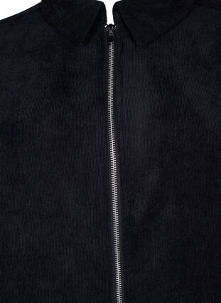 Aksamitna sukienka z zamkiem blyskawicznym i rekawami 3/4, Black, Packshot image number 2