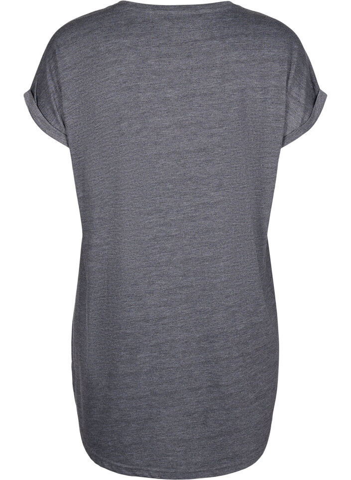 Koszula nocna z krótkim rekawem i nadrukiem tekstowym, , Packshot image number 1