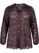 Trapezowa koszula z koronki, Fudge, Packshot image number 0