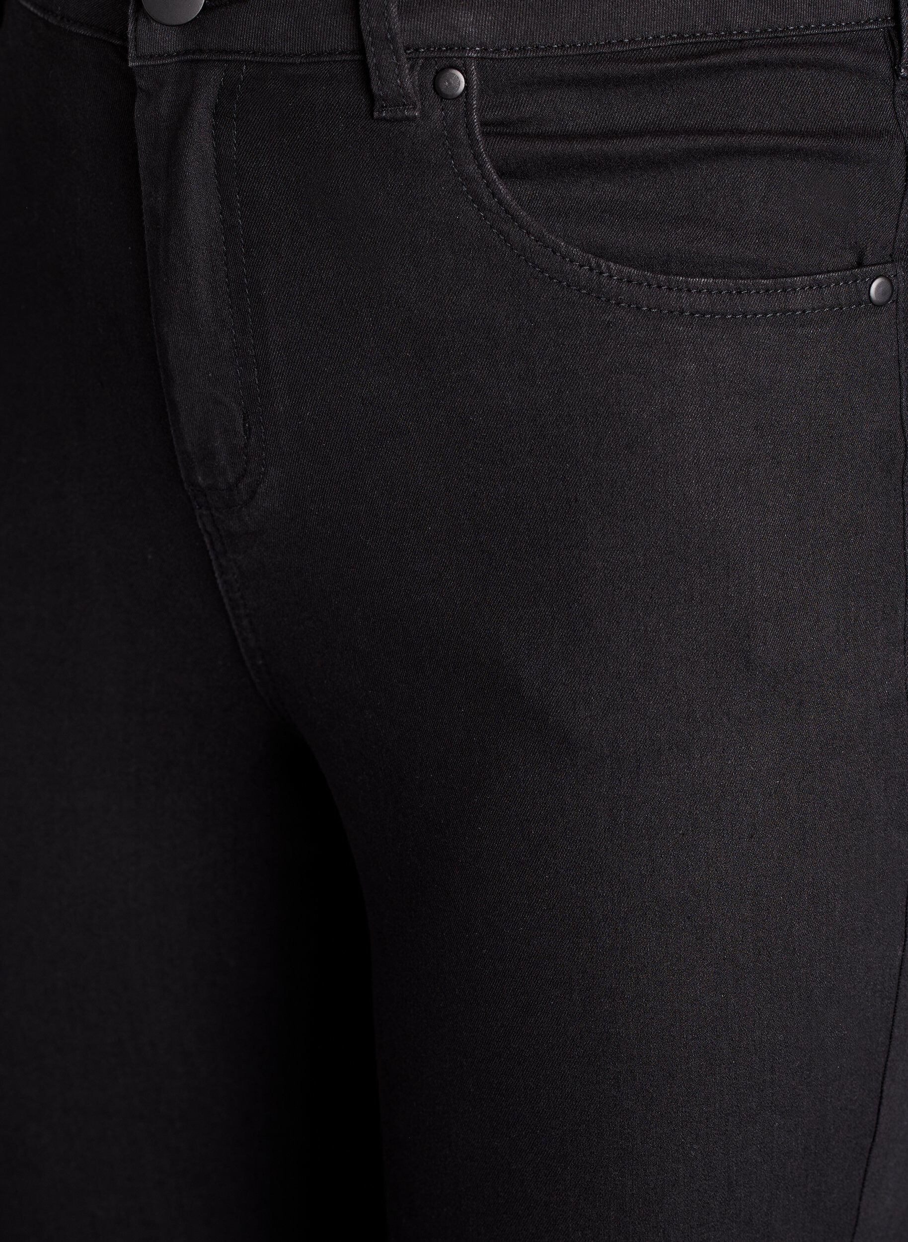 ZizziJeansy super slim z wysokim stanem Amy, Czarne, Packshot image number 2