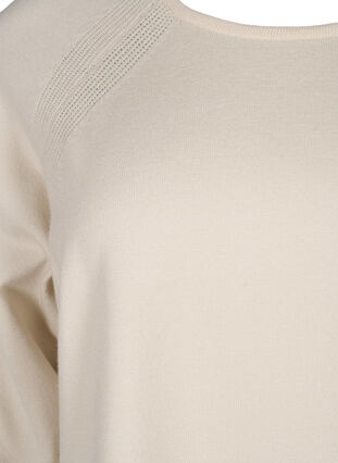 Dzianinowa bluzka z raglanowymi rekawami, Birch Mel., Packshot image number 2