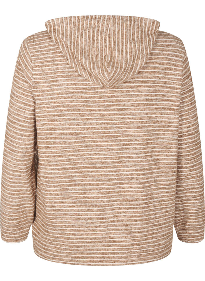 Luzna bluza z kapturem, Fondue Fudge, Packshot image number 1