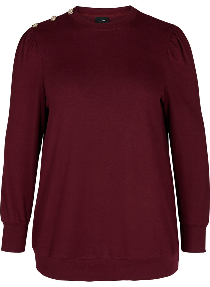 Long-sleeved blouse with shoulder detail, Port Royal, Packshot image number 0