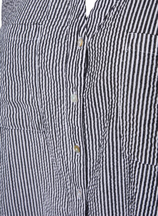 Bawelniana koszula z krótkim rekawem w paski, Black Stripe, Packshot image number 2