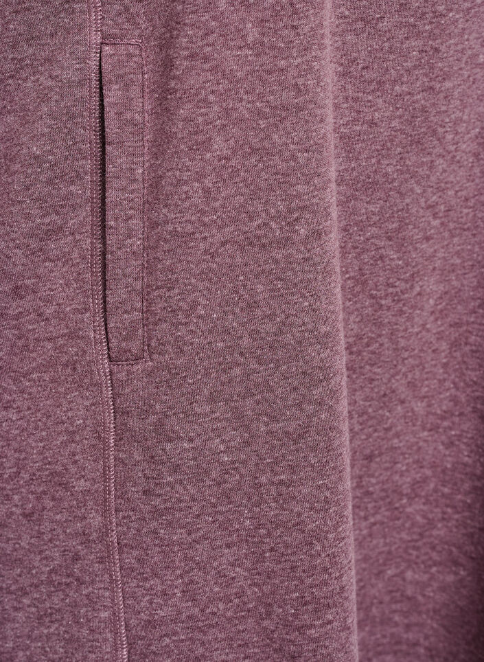 Kr&oacute;tka dresowa sukienka z wysokim kolnierzem i kieszeniami, Czerwony, Packshot image number 3