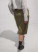 Bawelniana sp&oacute;dnica cargo z rozcieciem z tylu, Zielony, Model image number 2
