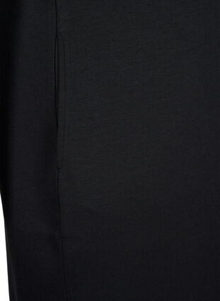 Sukienka dresowa z krótkim rekawem z mieszanki modalu, Black, Packshot image number 3