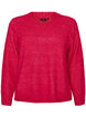 Sweter z dekoltem w serek, R&oacute;żowy, Packshot image number 0
