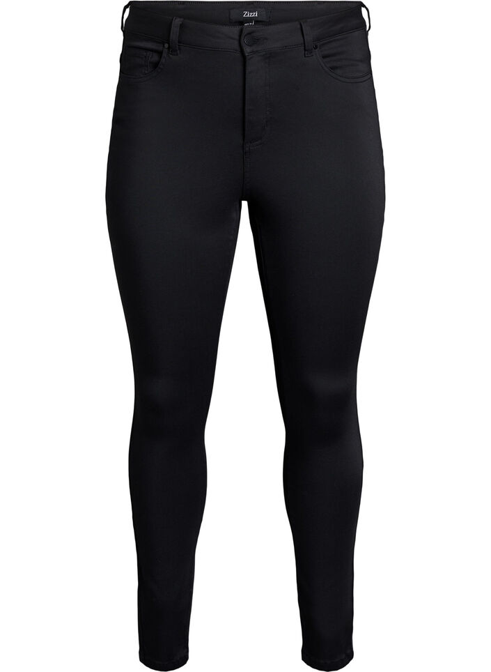 Jeansy Amy Stay Black z wysoka talia, Czarne, Packshot image number 0