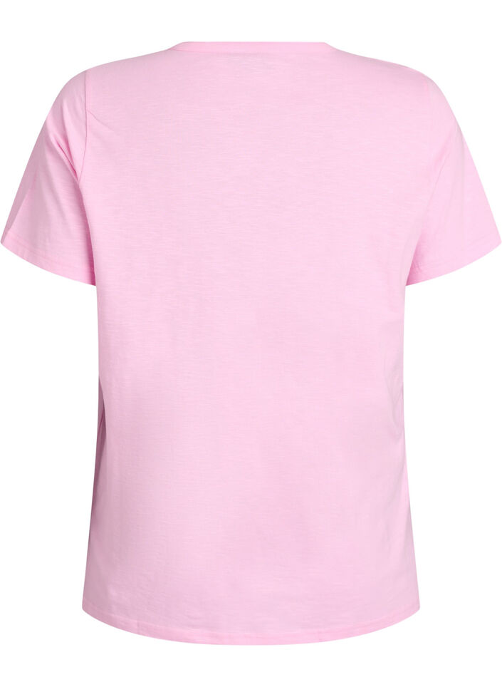 T-shirt z guzikami, R&oacute;żowy, Packshot image number 1