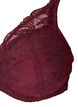 Usztywniany koronkowy biustonosz z fiszbinami, Czerwony, Packshot image number 2