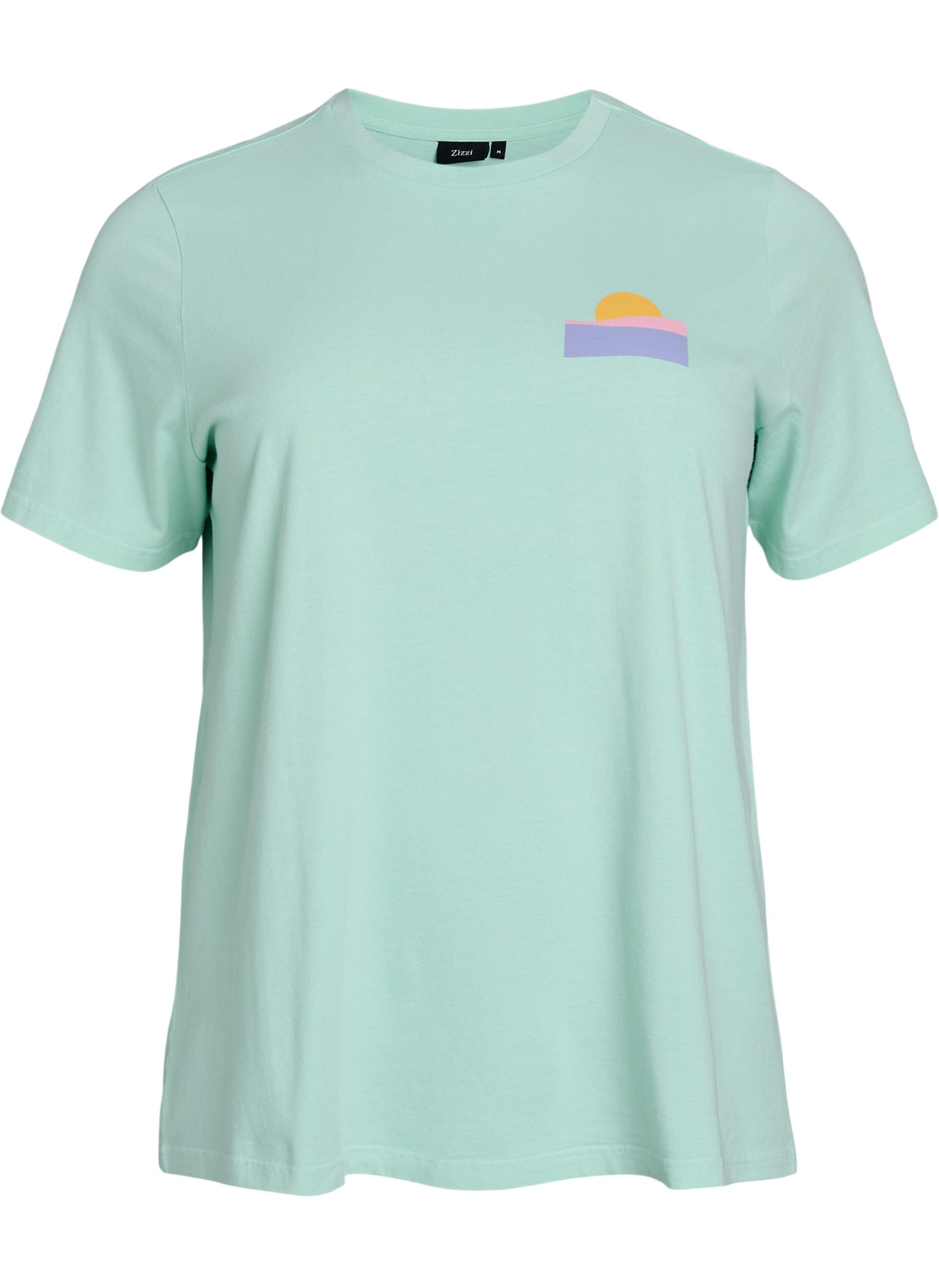 Koszulka z bawelny organicznej z nadrukiem na plecach