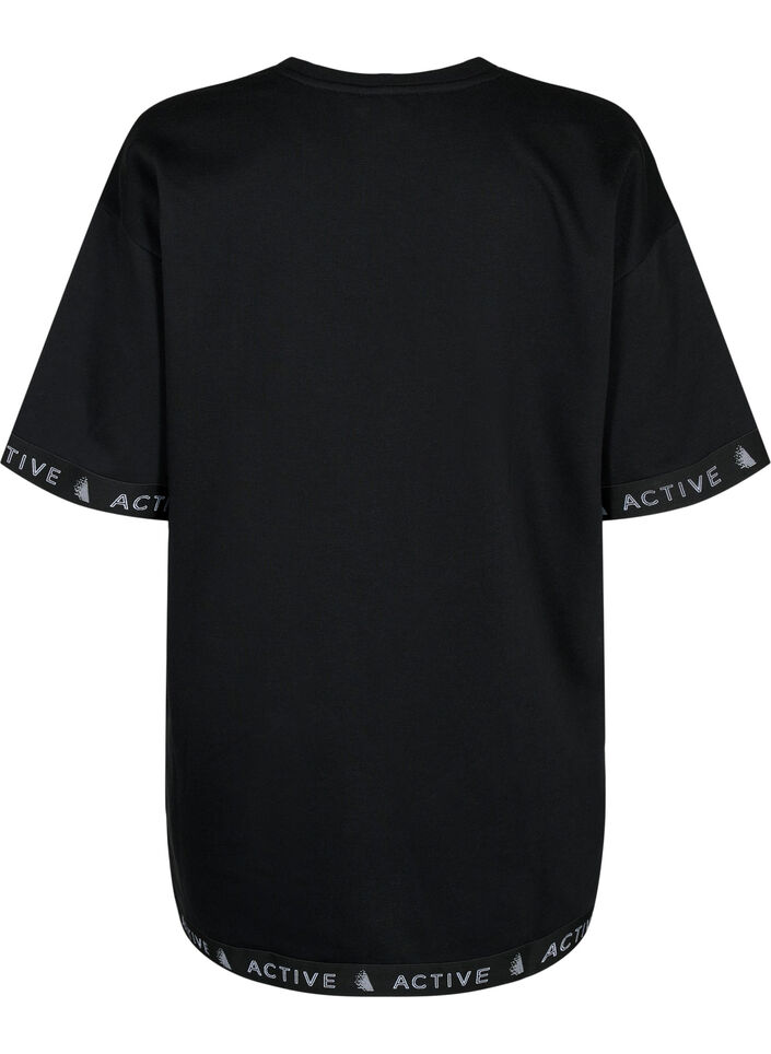 Sweatshirt with 1/2 sleeves, Black, Packshot image number 1