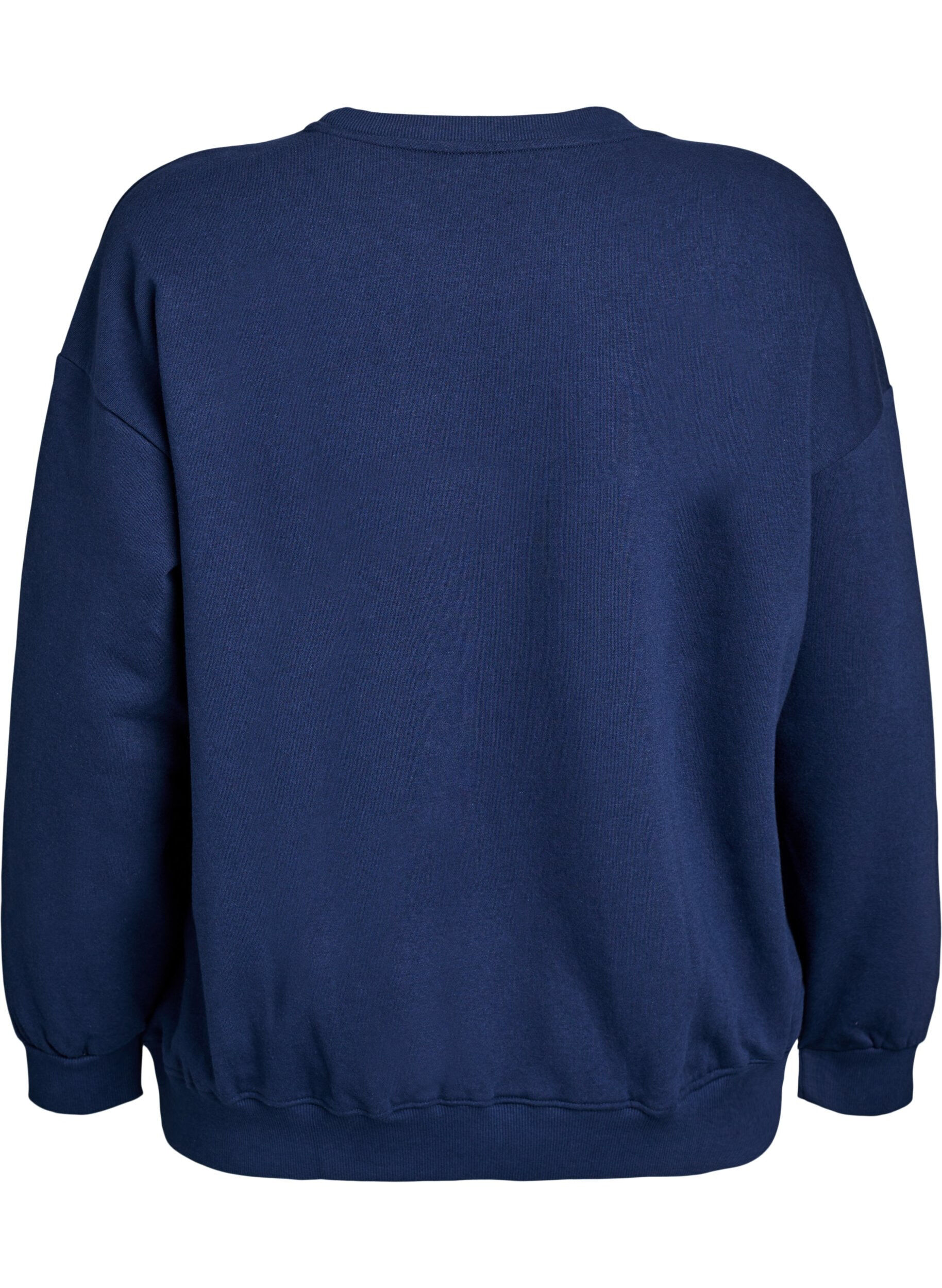 ZizziBluza z nadrukiem tekstowym, Niebieskie, Packshot image number 1