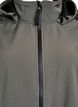 Krótka kurtka softshell z odpinanym kapturem, Ciemnoszary, Packshot image number 2