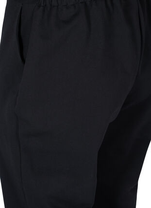 Klasyczne spodnie o szerokich nogawkach, Black, Packshot image number 3