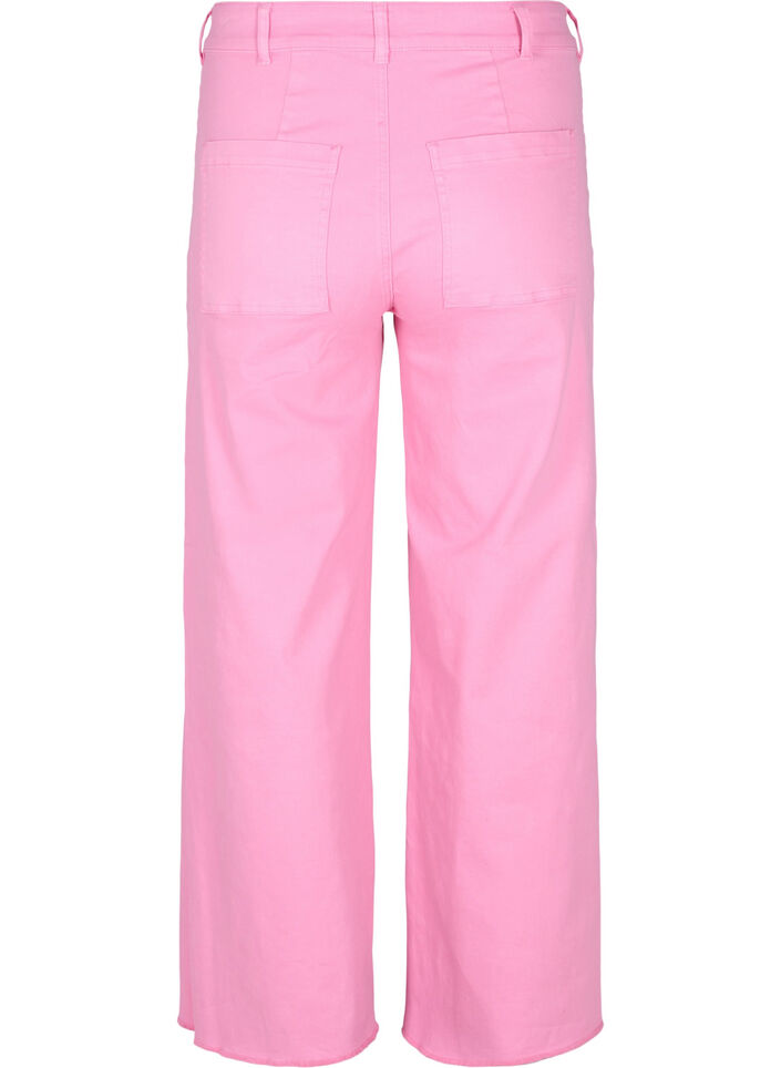 	 Flared jeans with high waist, Pink, Packshot image number 1
