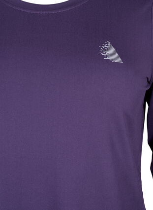 Koszulka treningowa z dlugim rekawem, Purple Plumeria, Packshot image number 2