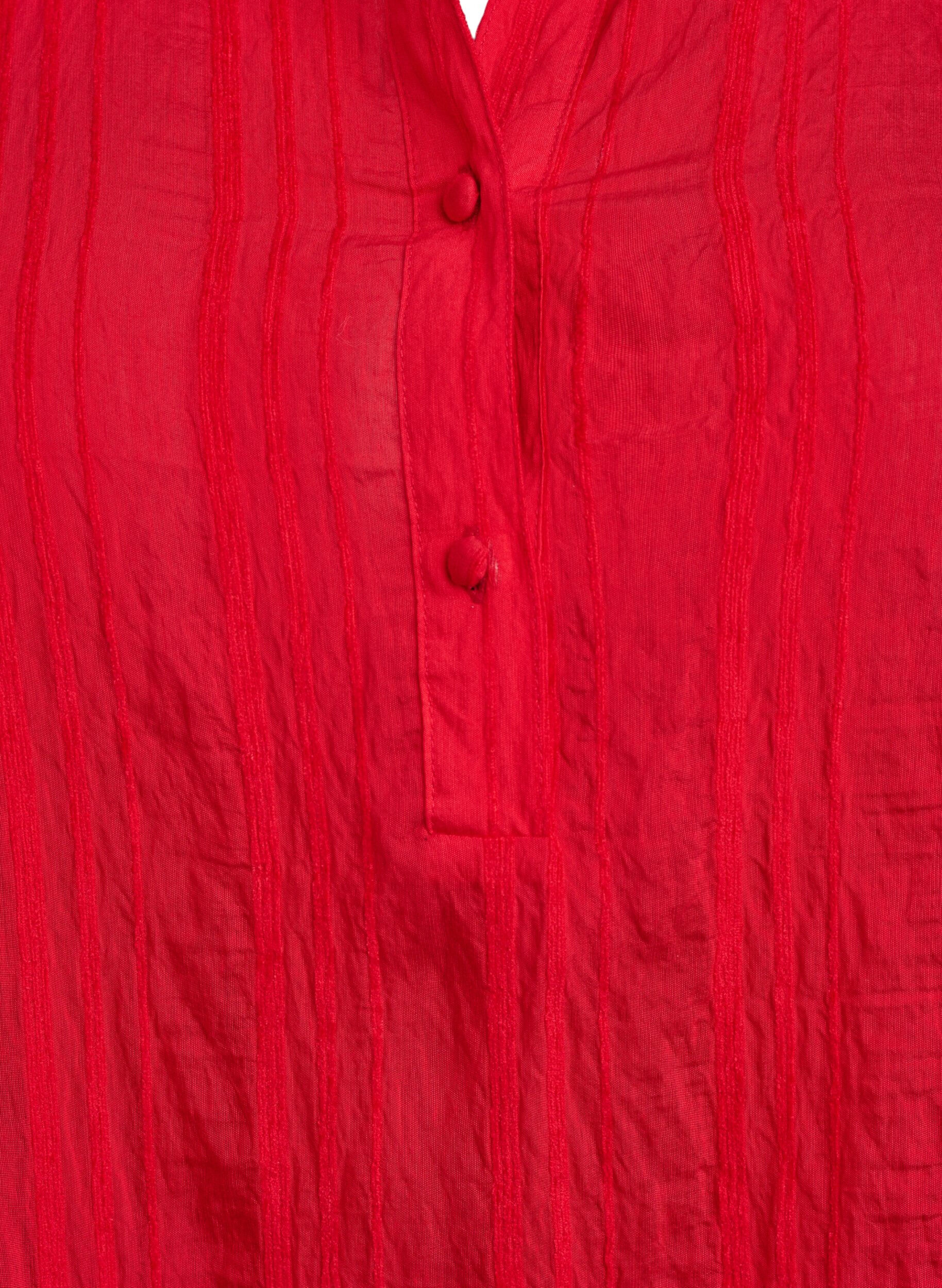 Zizzi Kaftan plazowy z kolnierzykiem i zapieciem na guziki, Czerwony, Packshot image number 2