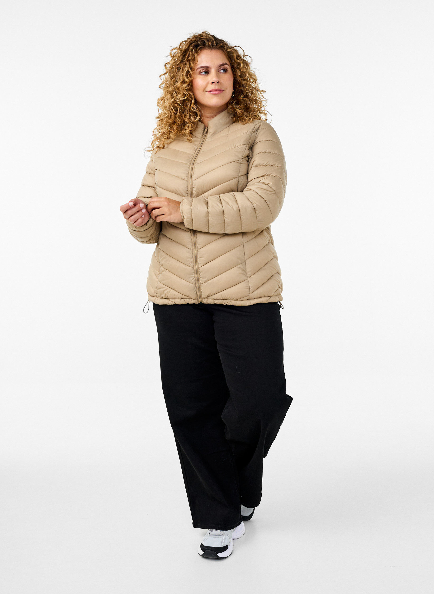 ZizziLekka kurtka z kieszeniami, Brązowy, Model image number 1