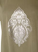 T-shirt z ozdobnym nadrukiem z przodu, Zielony, Packshot image number 2