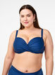 G&oacute;ra od bikini z fiszbinami i drapowaniem, Niebieskie, Model image number 0