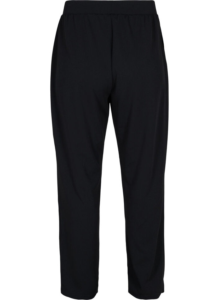 Loose trousers with elasticated waist, Black, Packshot image number 1