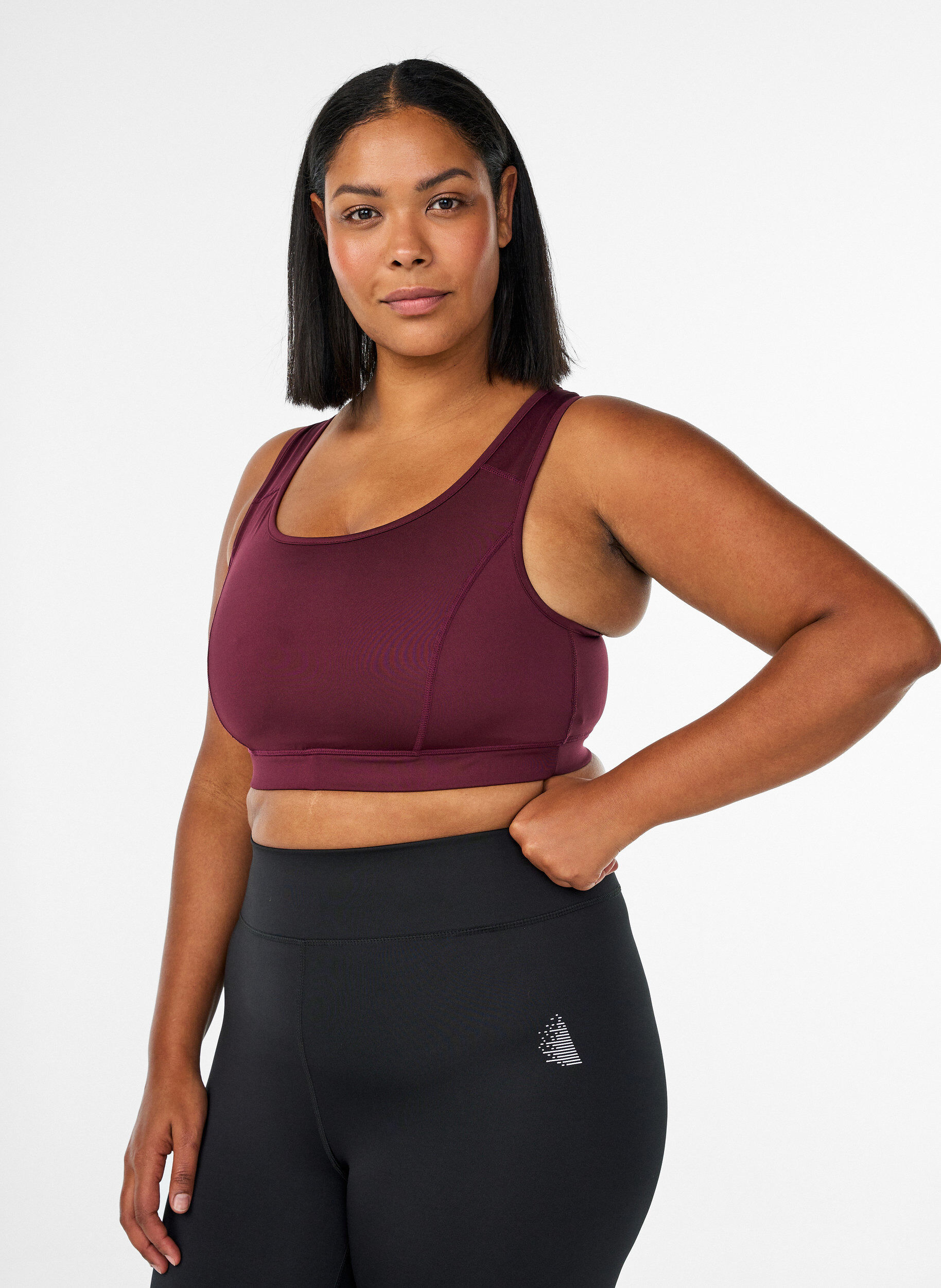 ZizziBiustonosz sportowy z tylem typu racerback, Czerwony, Model image number 0