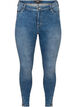 Jeansy Amy nad kostke z suwakiem, Niebieskie, Packshot image number 0