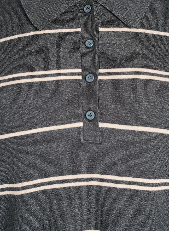 Dzianinowa bluzka z kolnierzykiem, Zielony, Packshot image number 2