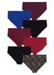 Majtki z regularnym stanem 7-pack, Czerwony, Packshot image number 1